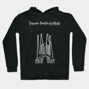 Sagrada Familia by Night in onedraw Hoodie